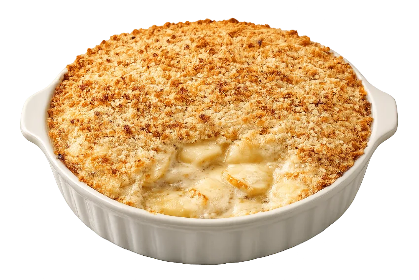 Gratinado com cobertura de panko